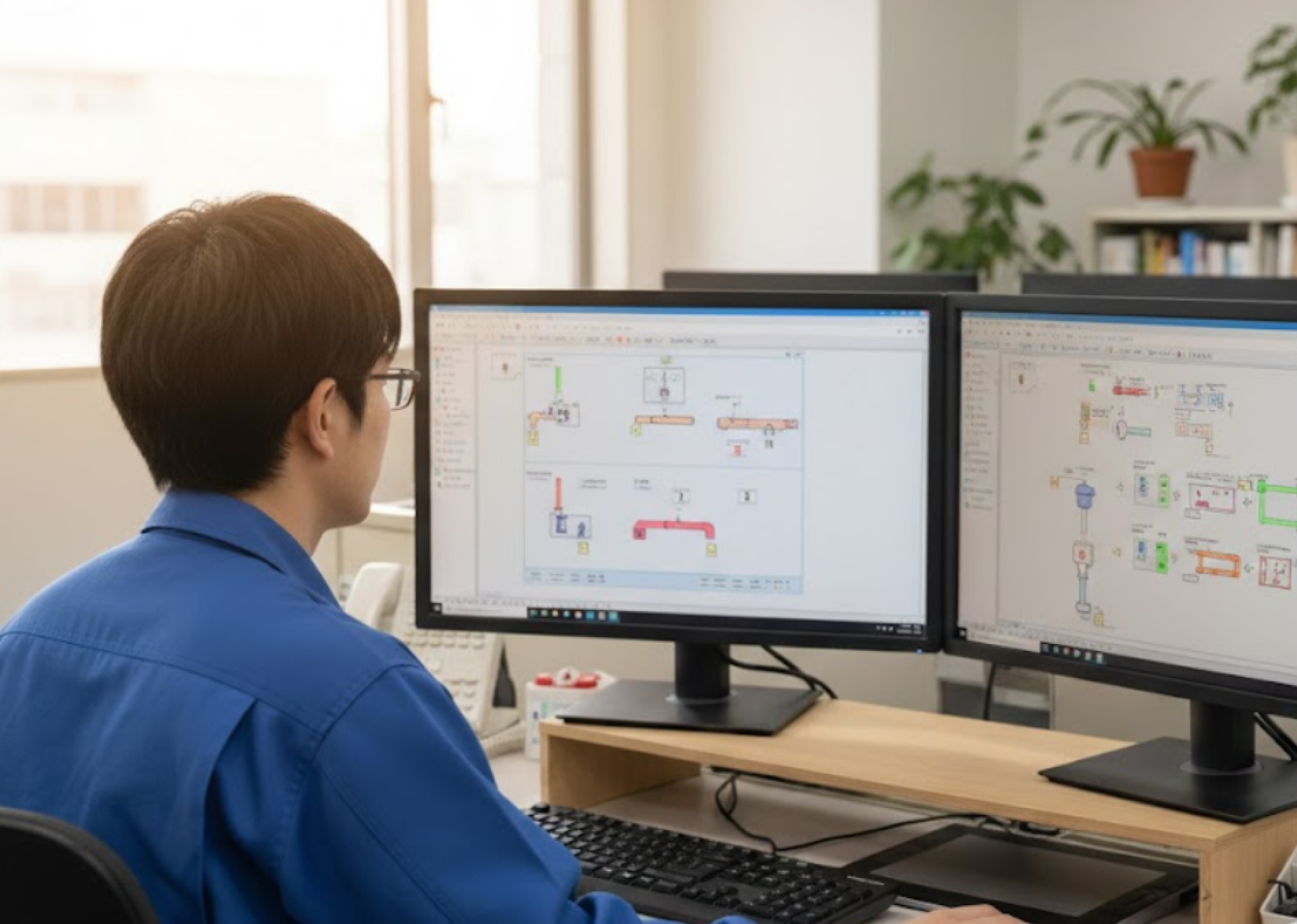 午後：図面作成・調整業務